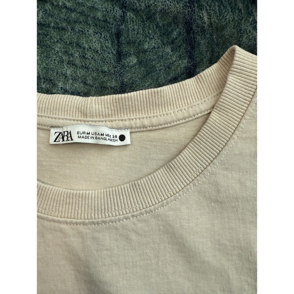Zara Basic Tee - Tan - Picture 2 of 2
